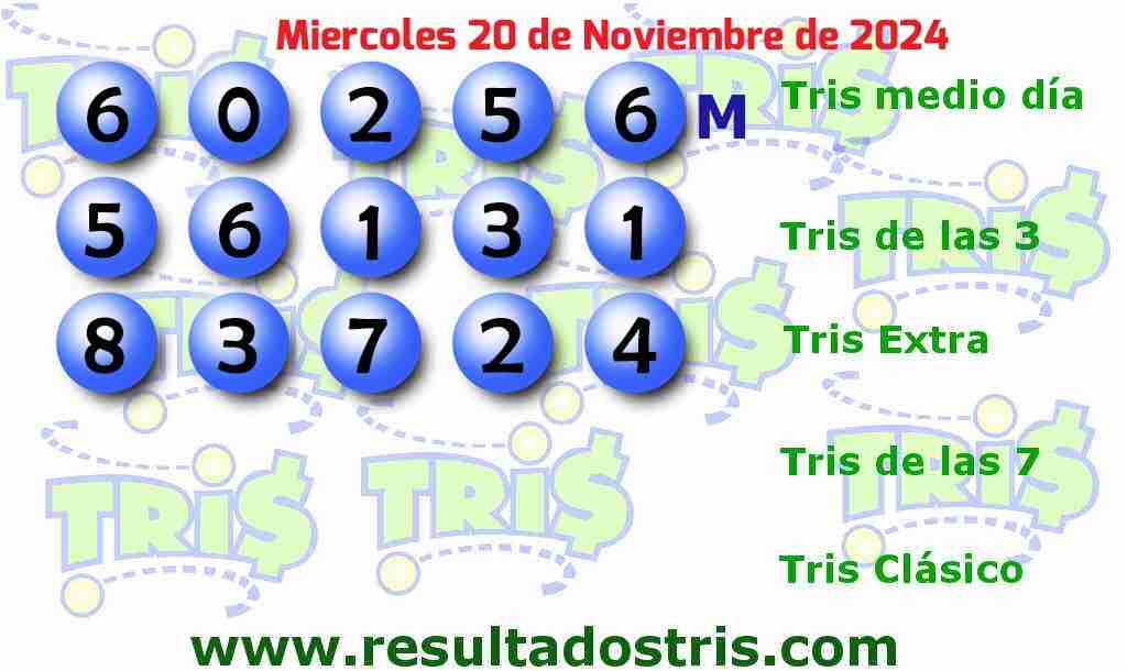 Boleto del Tris Extra del 2024-11-20