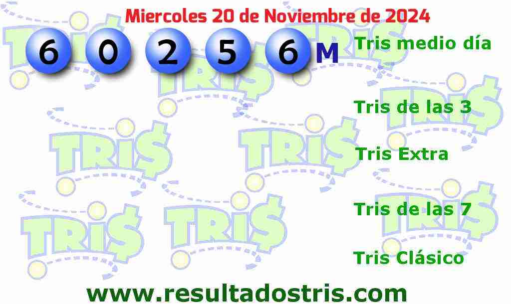 Boleto del Tris Medio Día del 2024-11-20